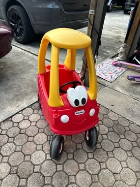 Little Tikes Red & Yellow Cozy Ride-On Car for Toddlers